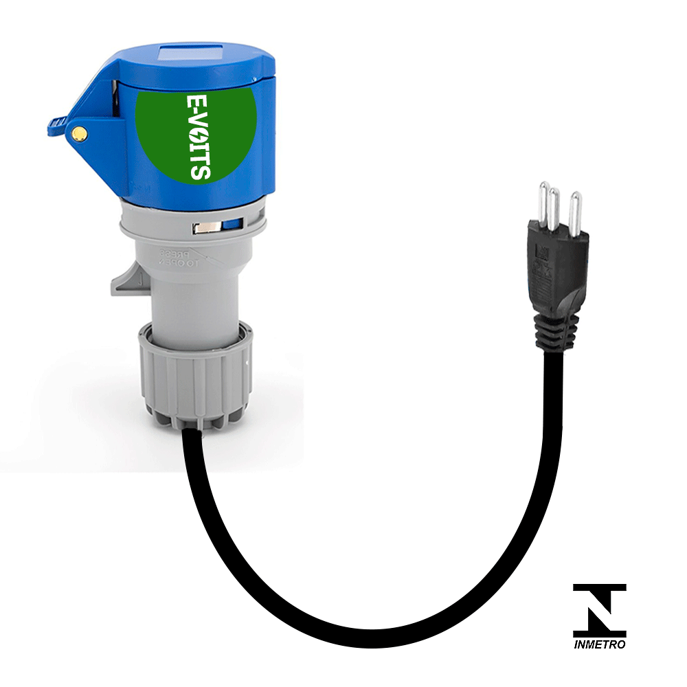 Adaptador 32a para 20a Carregador Portátil Carro Elétrico 50cm