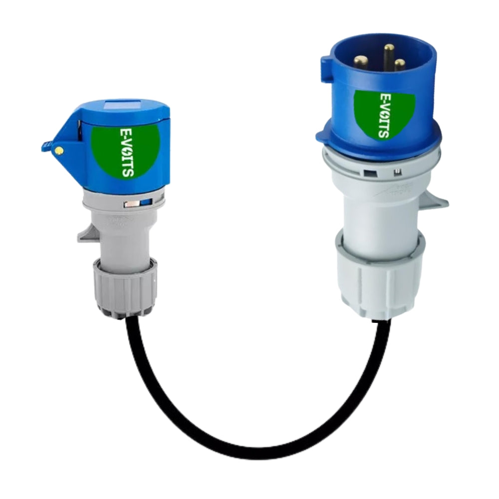 Adaptador 32a Macho Para 16a Femêa Carregador Portátil Carro Elétrico