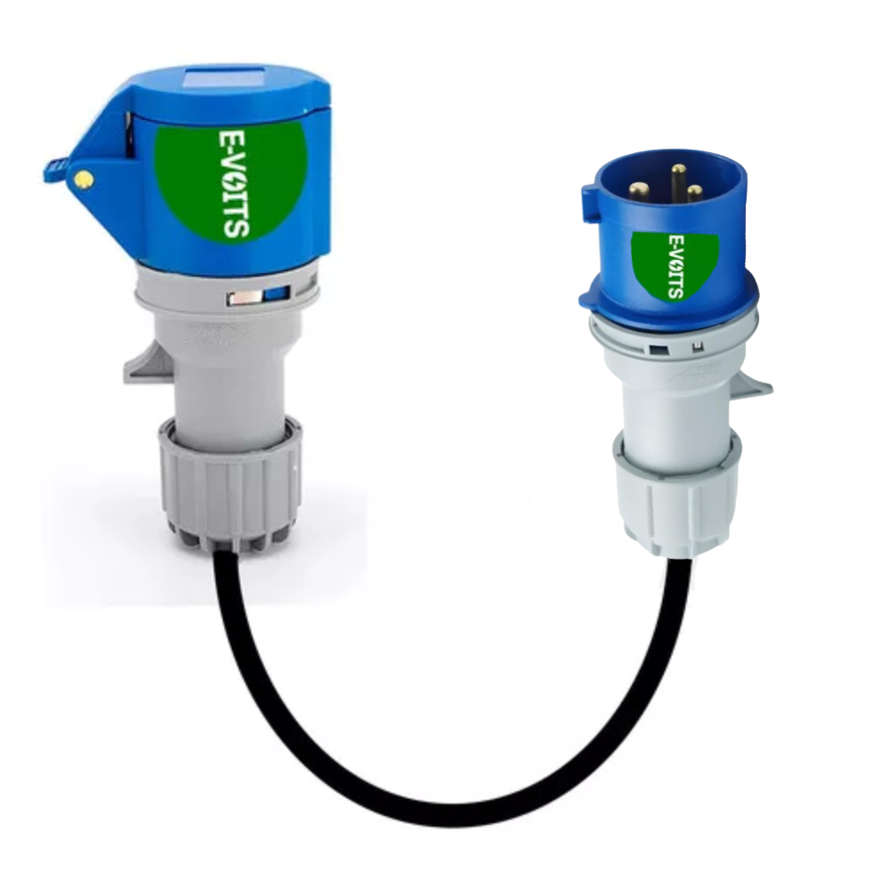 Adaptador 16a Macho Para 32a Femêa Carregador Portátil Carro Elétrico