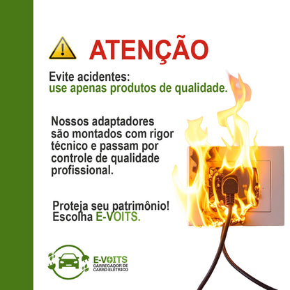 Extensão 20a 5 Metros Para Carregador Portátil Byd Gwm
